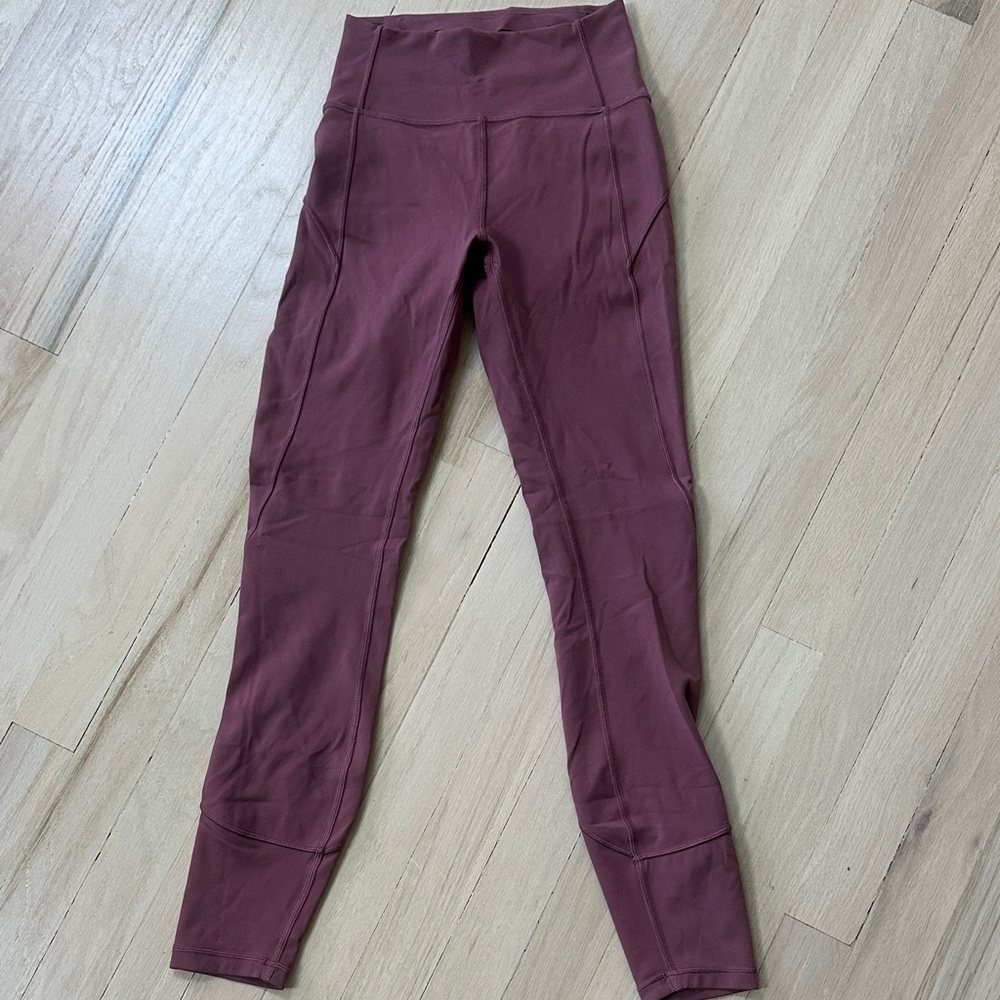 lululemon athletica Kids Burgundy Leggings